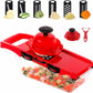 High Quality 10 In 1 Mandoline Slicer Vegetable Grater, Cutter with Stainless Steel Blades