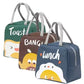 Cartoon Cute Fun Large Capacity Thermal Lunch Bag