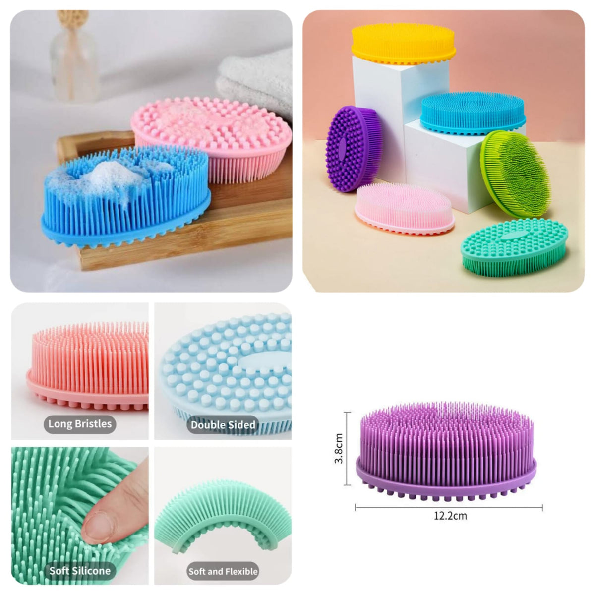 Silicone Soft Brush Randon Colours (Premium Quality)