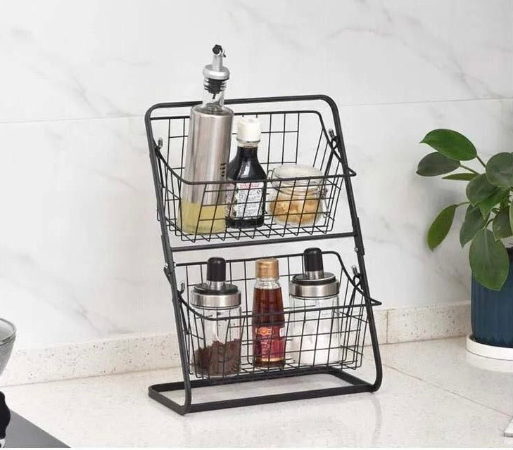 2 Layer Cradle Organizer iron Material