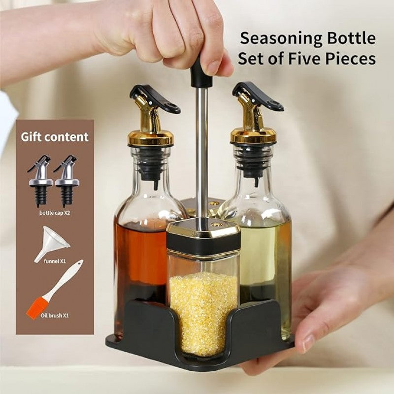 Glass Bottle Seasoning Pepper Salt Dispenser