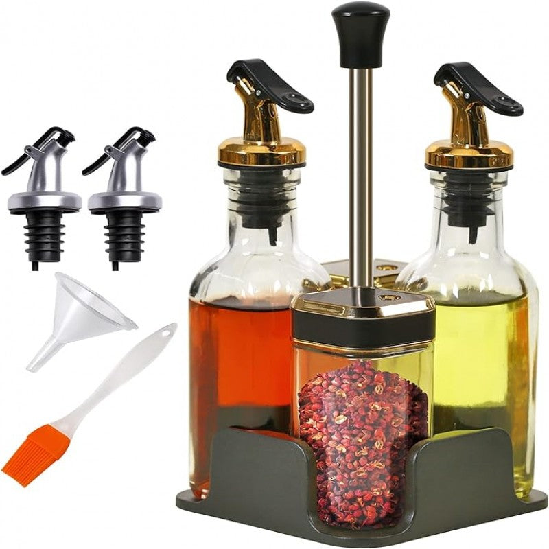 Glass Bottle Seasoning Pepper Salt Dispenser