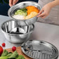 3in1 Stainless Steel Colander With Grater