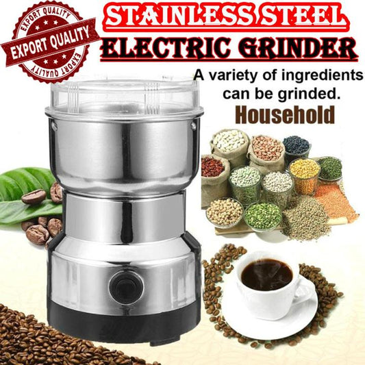 Silver Stainless Steel Electric Grinder