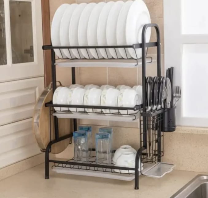 Multi Tier Dish Drain Rack