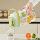 3.5L Refrigerator Water Bottle Kettle With Tap, Large Capacity Glass Water Bottle, Cool Water Bucket Dispenser