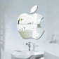 Apple Shape Wall Sticker Mirror