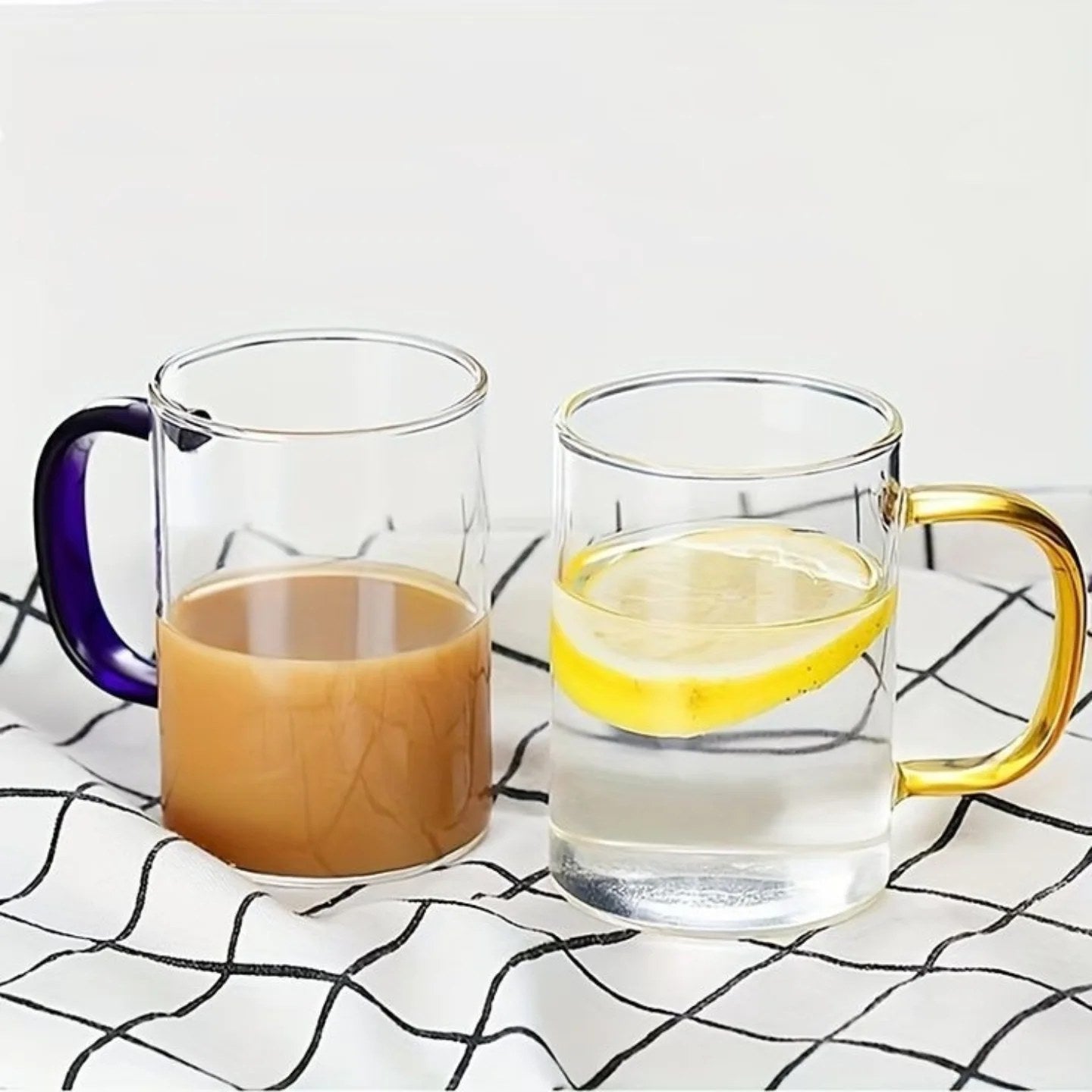 6Pcs Heat Resistant Borosilicate Glass Mug Set