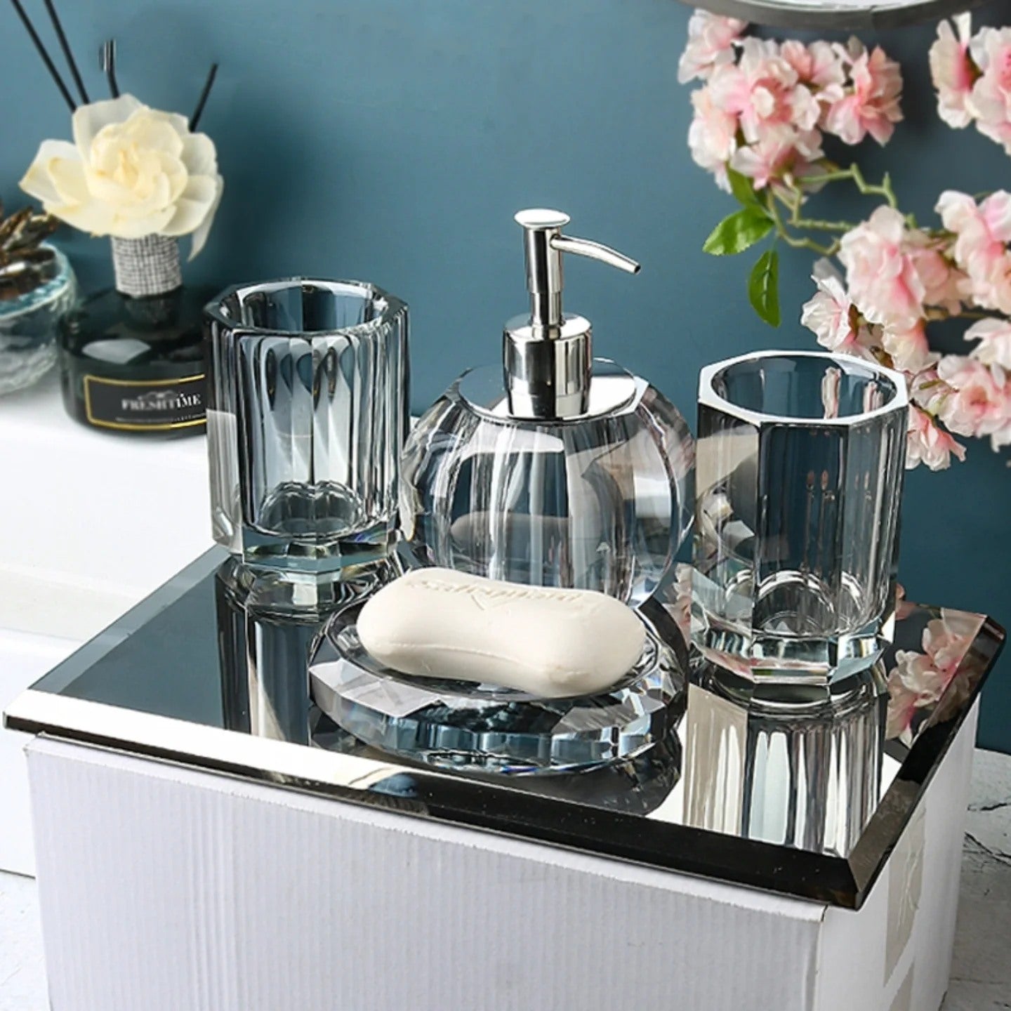 4Pcs Acrylic Bath Set