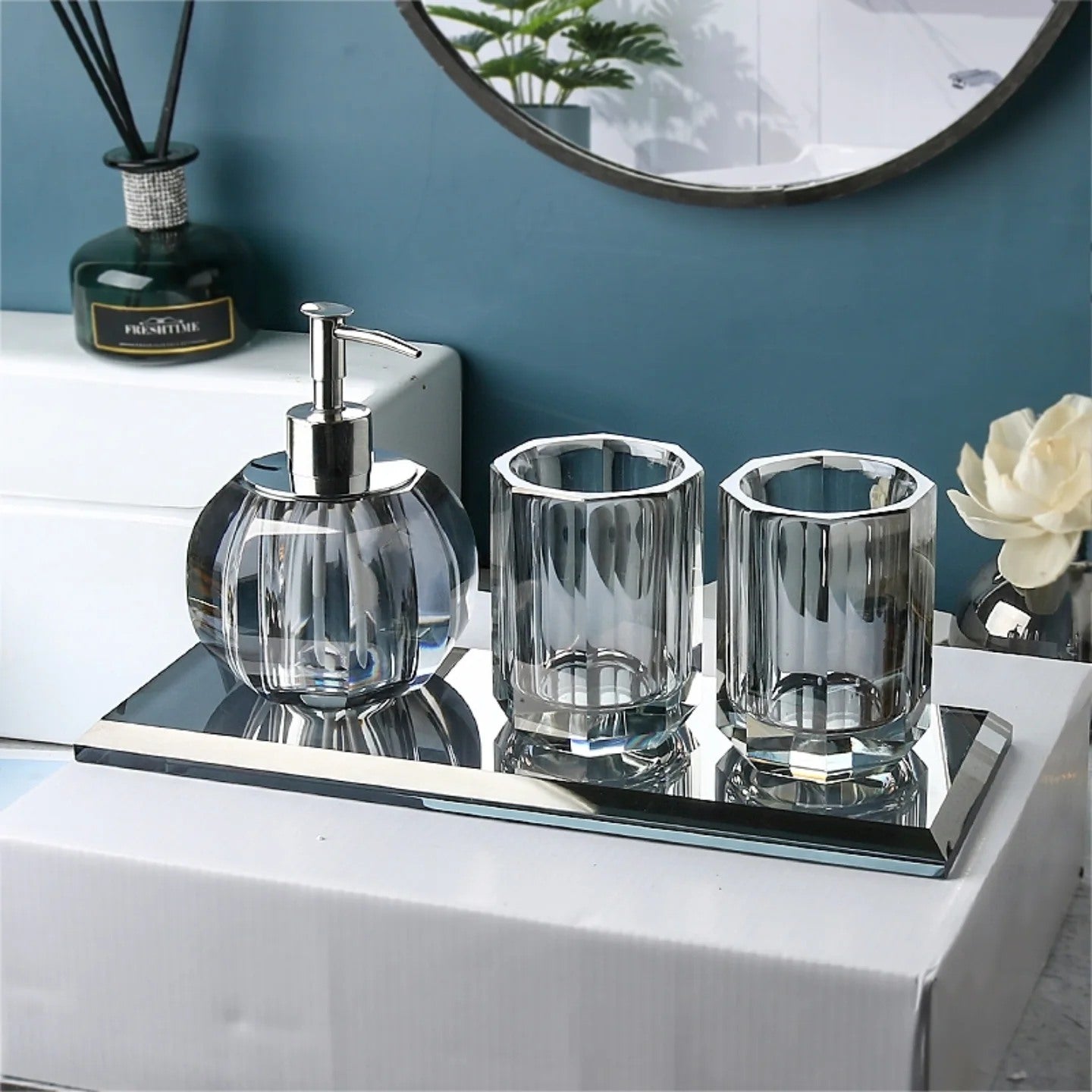 4Pcs Acrylic Bath Set