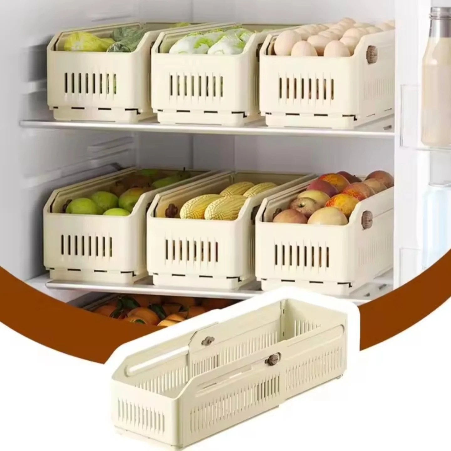 Food Storage and Serving Solutions - Divided Serving Tray - Snack Box - Kitchen Spice Box - Snack Platters - Food Serving Trays With Lids Made from food-grade PET and PP materials. Beige color, compact design. Durable, easy to clean.