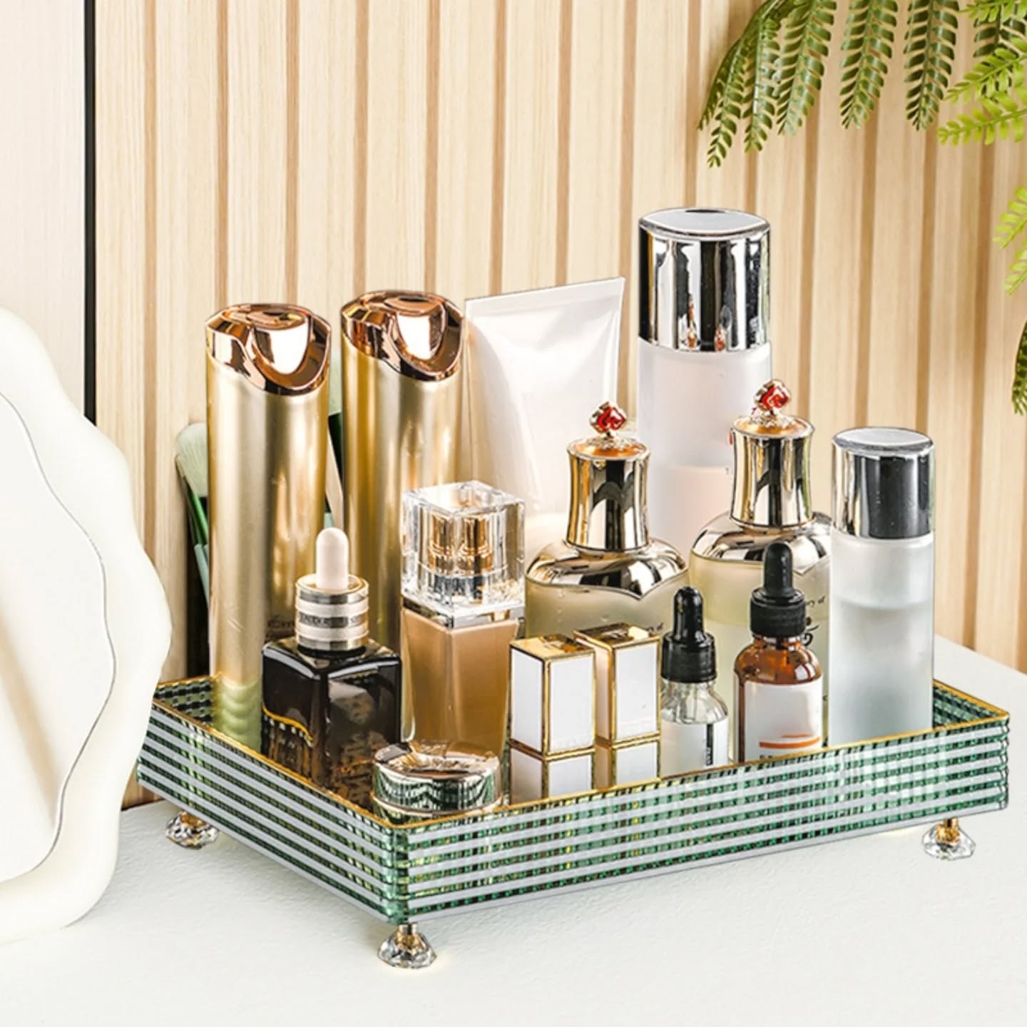 Desktop Perfume And Cosmetic Storage Tray