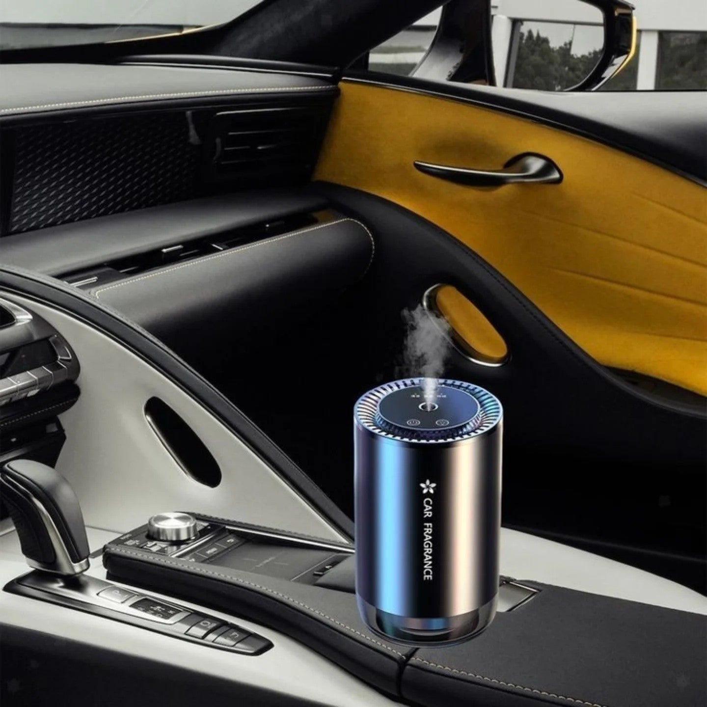 Car Aroma Diffuser With Ambient Led Starry Light