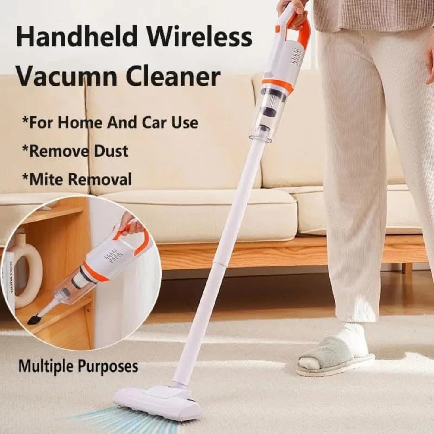 Handheld Wireless Rechargeable Vaccum Cleaner