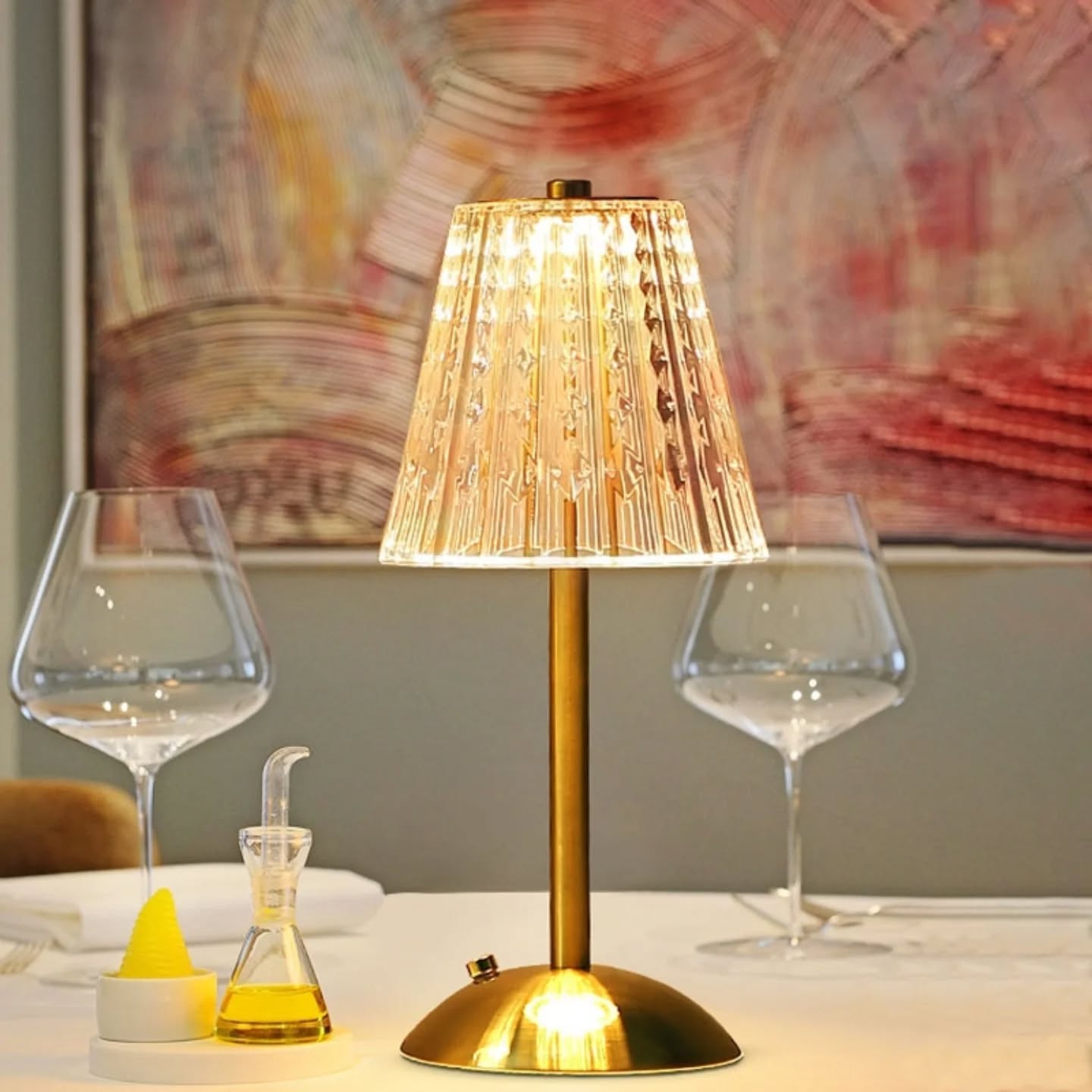 Led Crystal Table Lamp