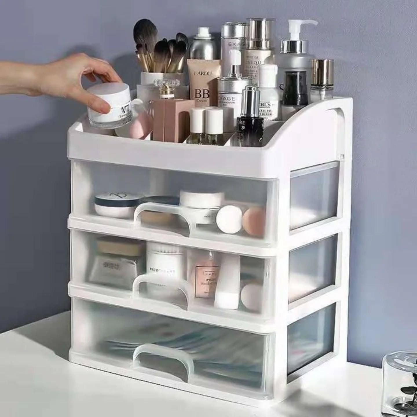 3 Drawer Cosmetic Storage Box