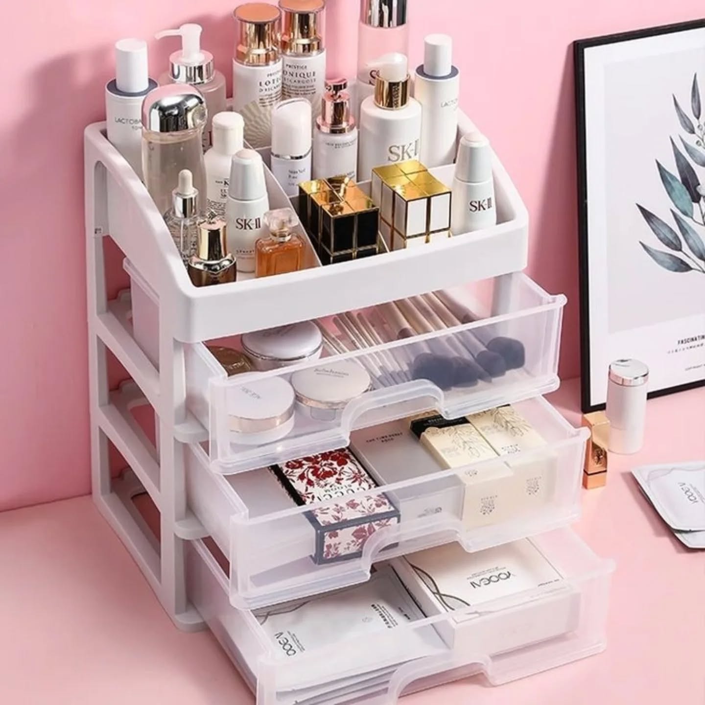 3 Drawer Cosmetic Storage Box