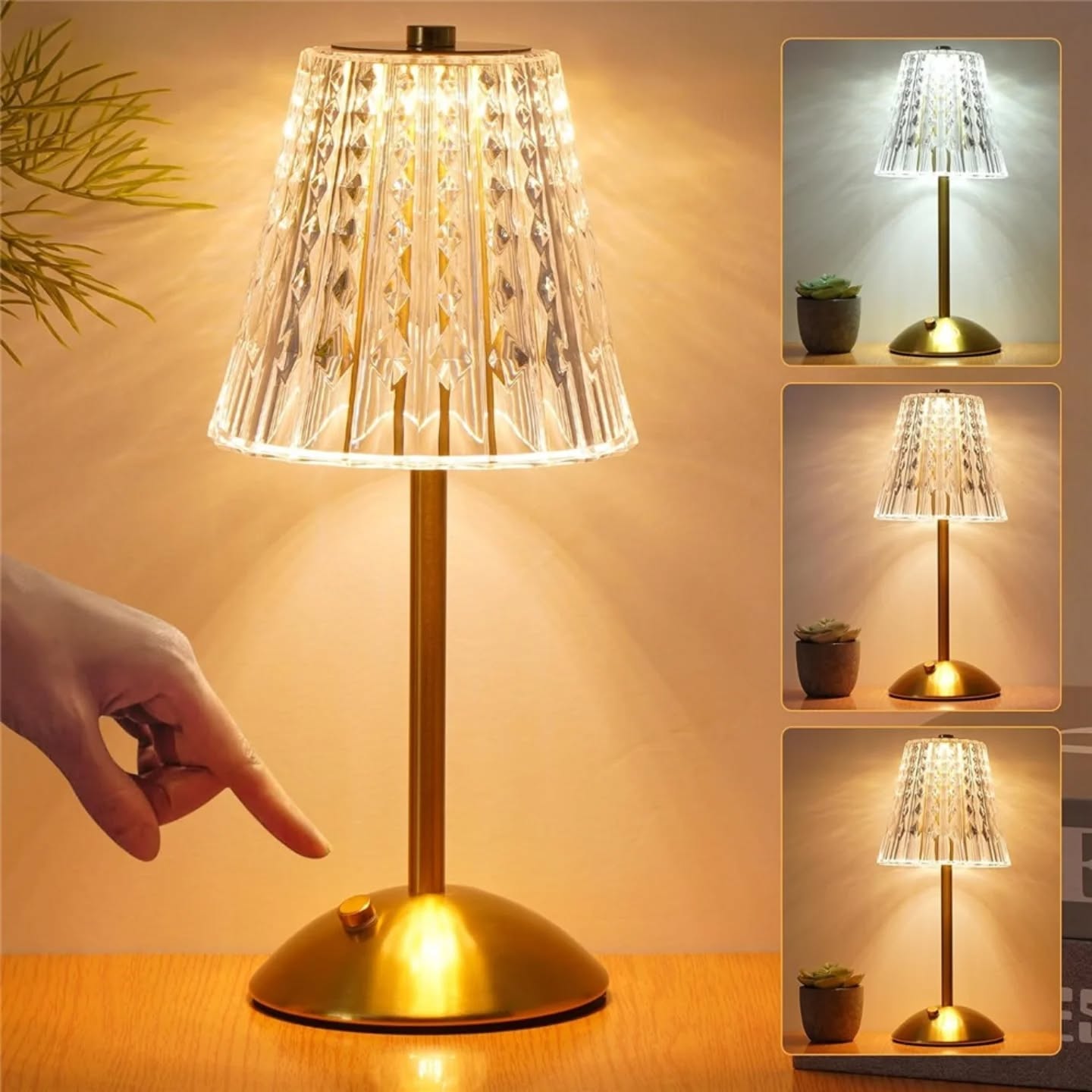 Led Crystal Table Lamp