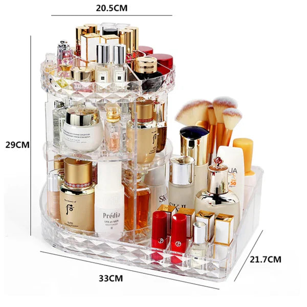 2in1 360° Rotating Cosmetic Organizer