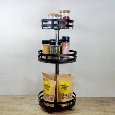 Rotatable Metal Storage Rack