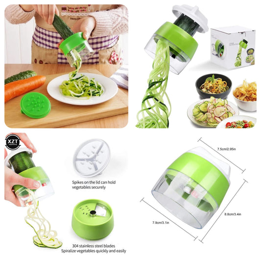 4in1 Vegetable Spiral Cutter - (Box Packing)