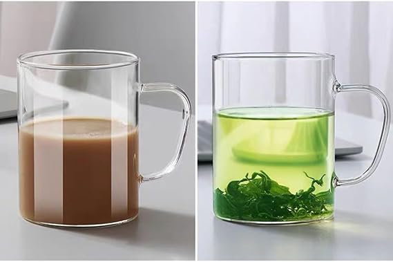 6 Pcs Multi Handle Glass Cups (330ml)