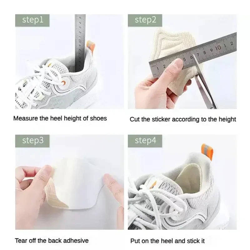 Non-slip Shoe Pad Heel Protector Back Sticker Heel Insoles for Feet Patch Heel Pads for Sports Shoes Adjustable Size