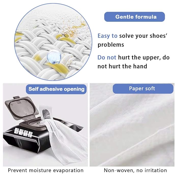 Disposable Wipes Cleaner For Sneakers Pack