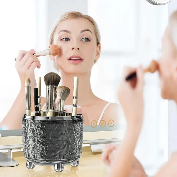 Luxury Makeup Brush Holder with Lid