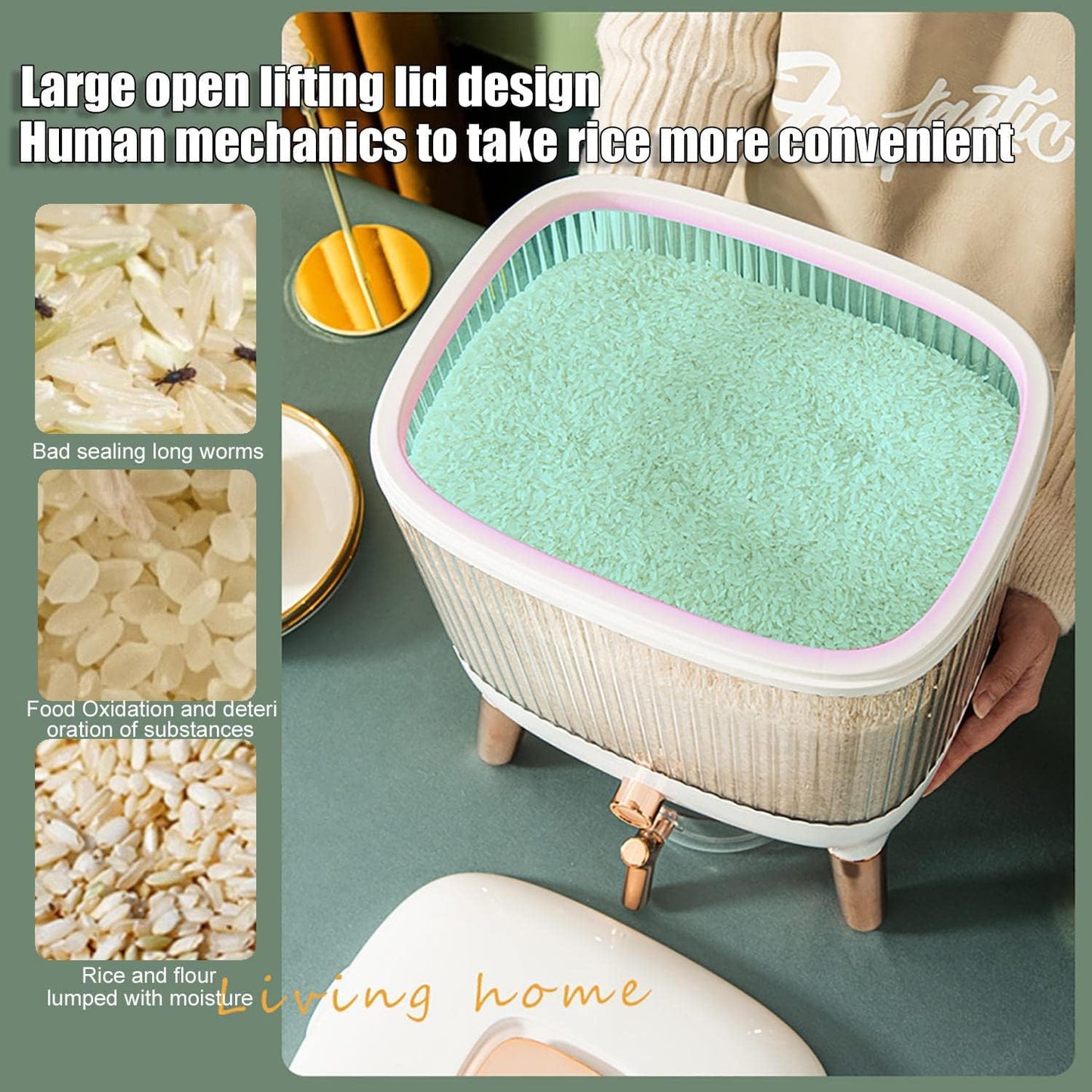 LUXURY SEALED PROOF RICE CONTAINER