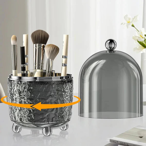 Luxury Makeup Brush Holder with Lid