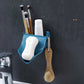 V-Shaped Wall-Mounted Soap Dish with Storage - Durable Plastic, Space-Saving Bathroom Organizer