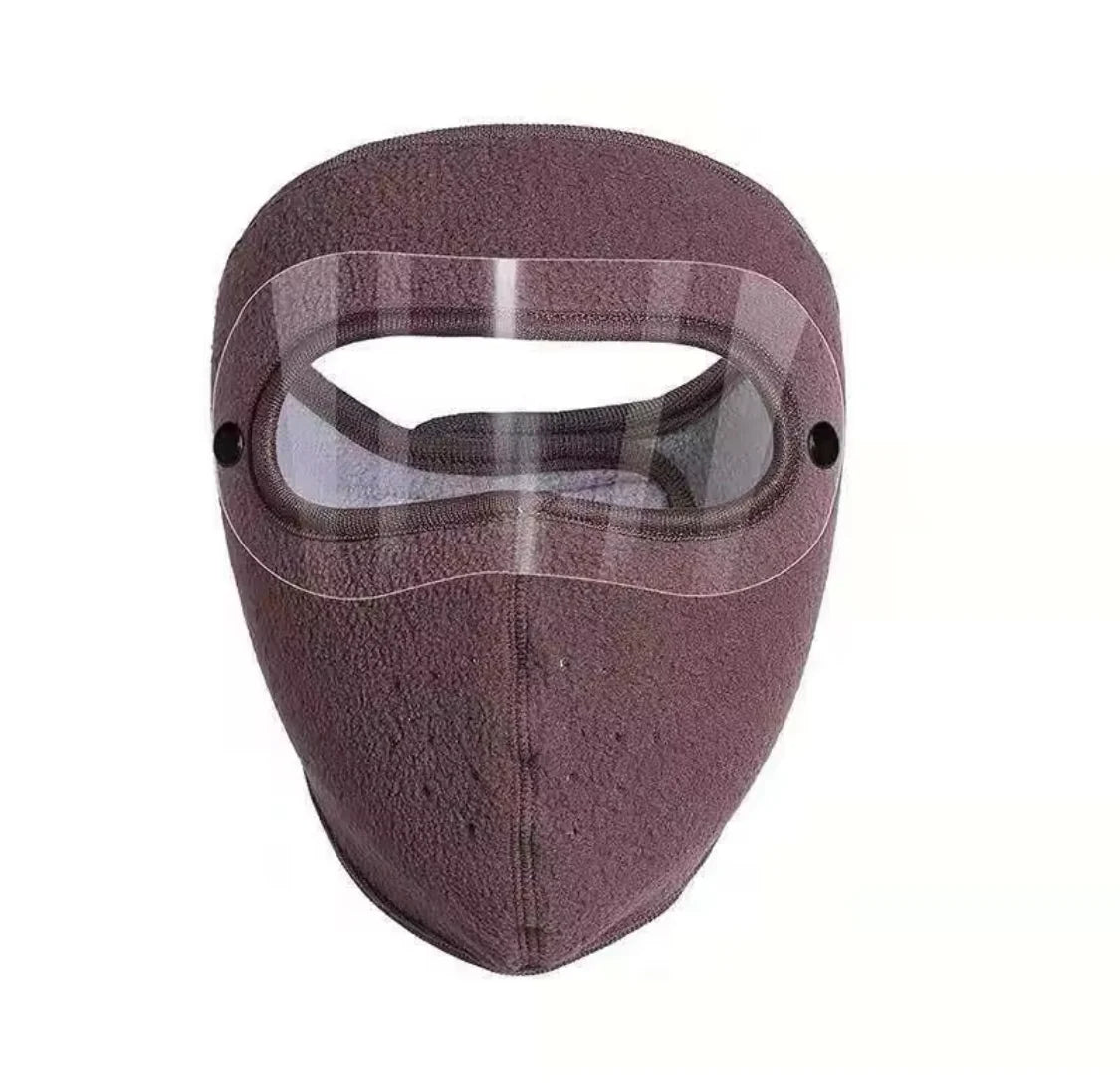 Windproof Anti Dust Full Face Mask, Double Layer Fleece Riding Warm Mask, Winter Warm Cap