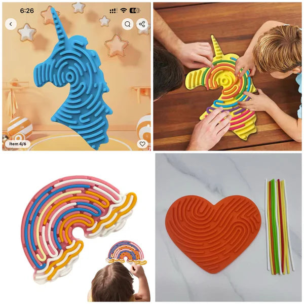 Sensory Play Game Activity Board - Silicone