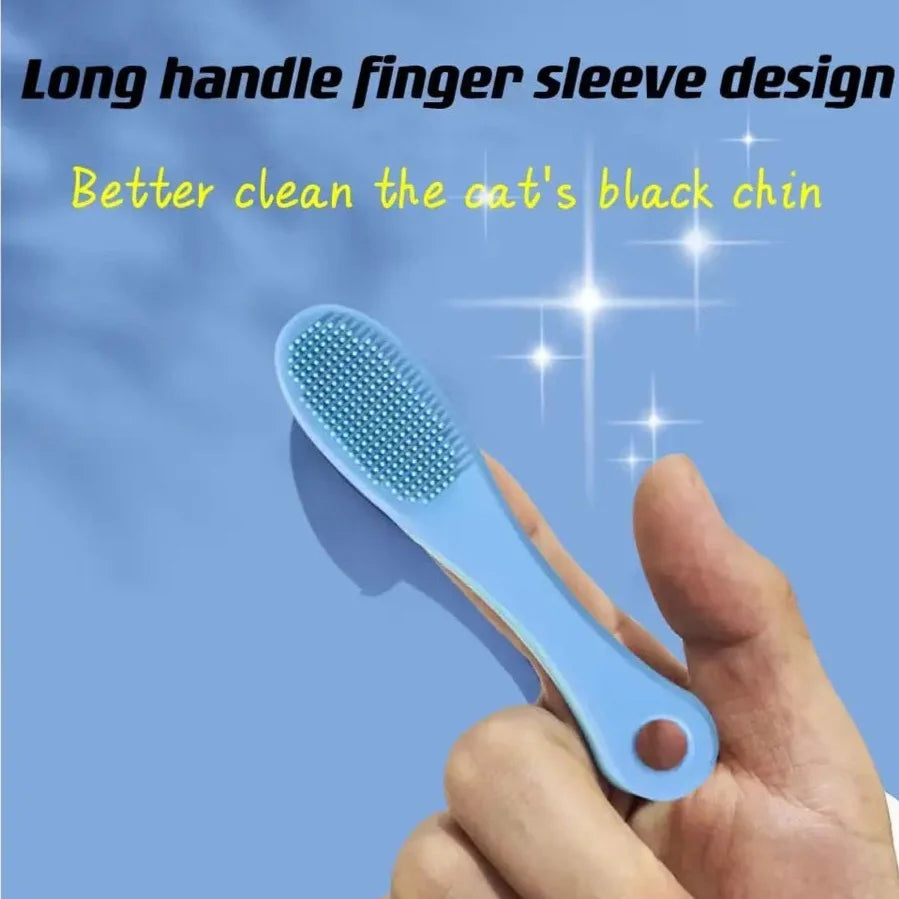 Silicone Nose Cleaning Brush Soft Bristle Facial Cleansing Brush With Finger Glove For Blackhead Removal