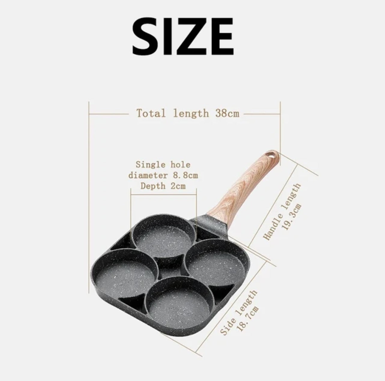 Non Stick Four Portion Frying Pan