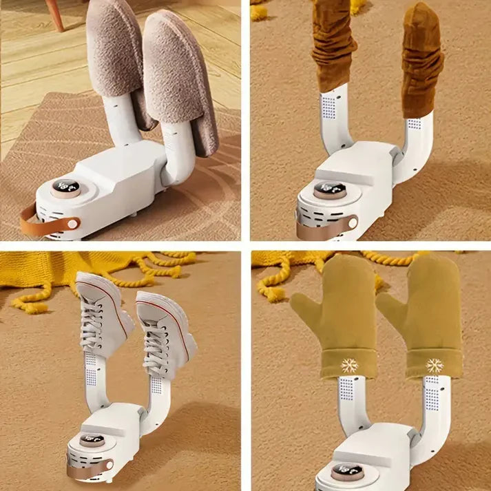 Portable Electric Shoe Dryer with Auto Shut-Off and Timer