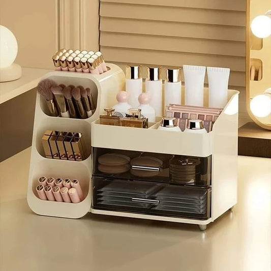 Luxury Cosmetics Organizer With Brush Holder