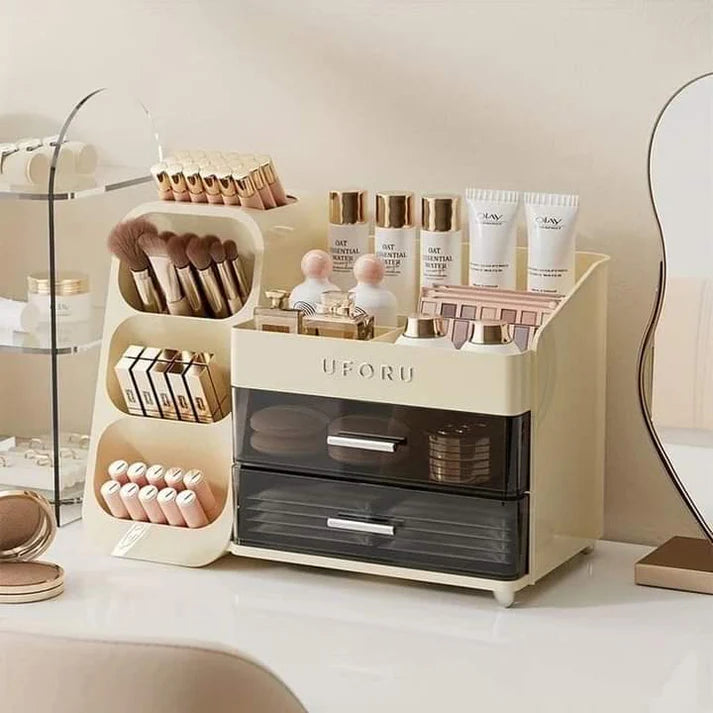 Luxury Cosmetics Organizer With Brush Holder