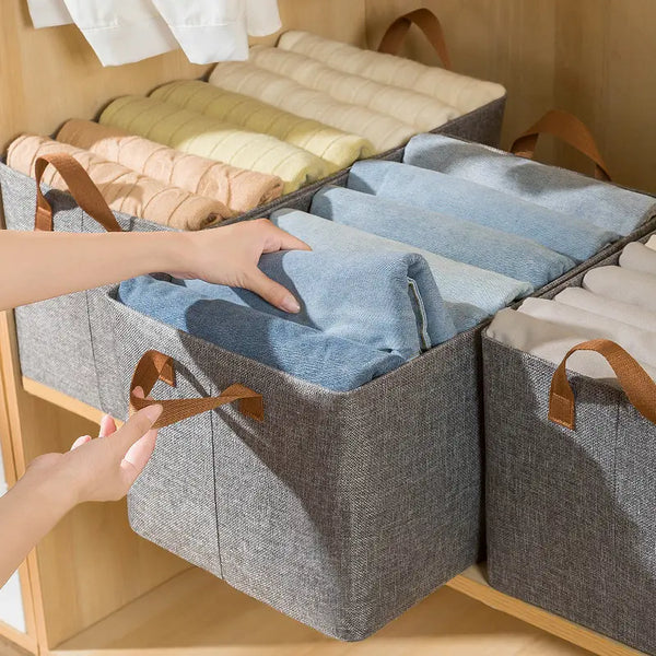 Foldable Clothes Organizer Basket - Premium Quality