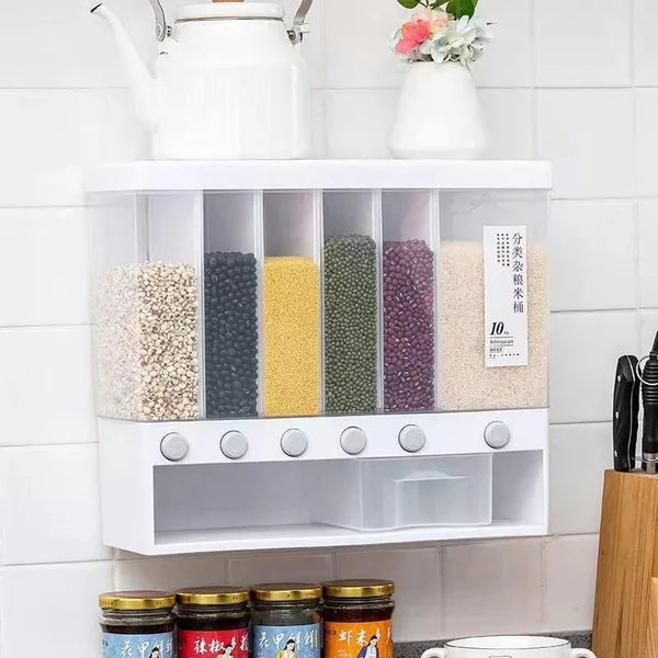 6in1 Wall-Mounted Cereal Dispenser