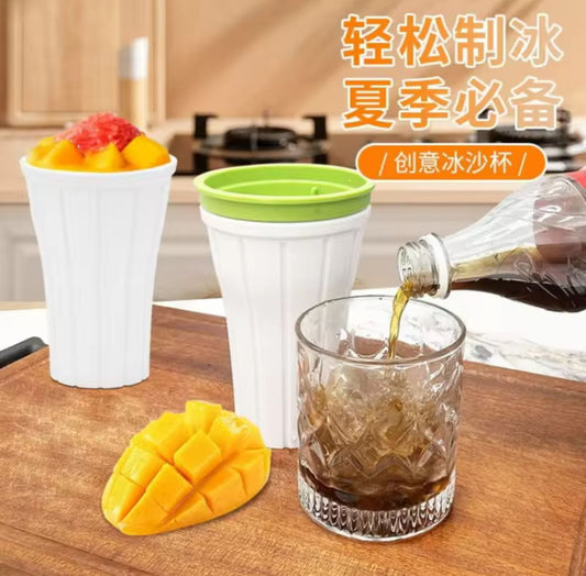 Silicon glass shape ice maker