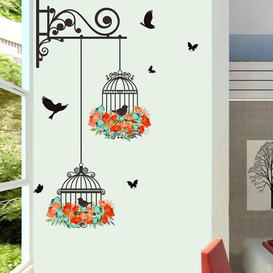 Bird Cage Wall Sticker