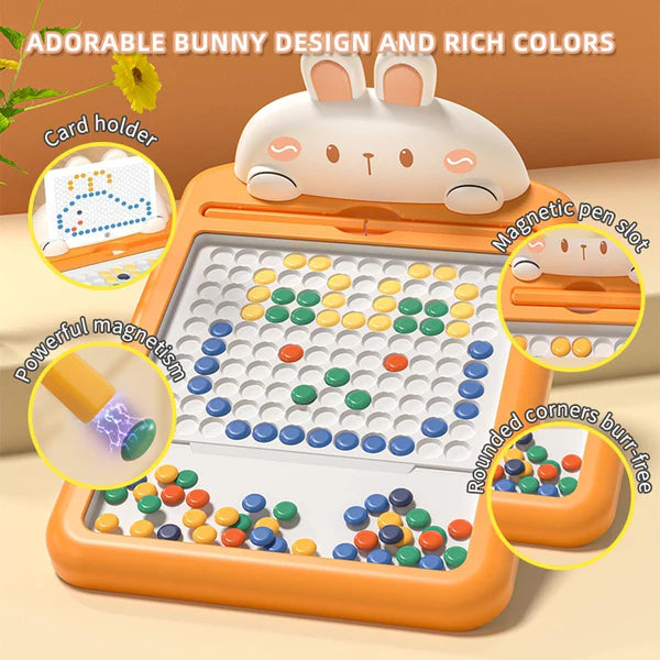 Magnetic Dots Board for Kids with FREE 8 inch Multicolor Tablet