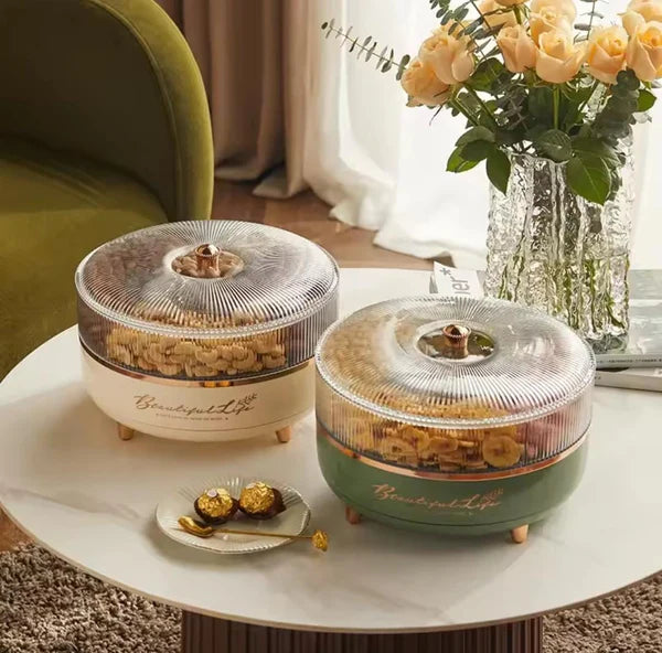 Double Layer Transparent Nuts And Snacks Tray