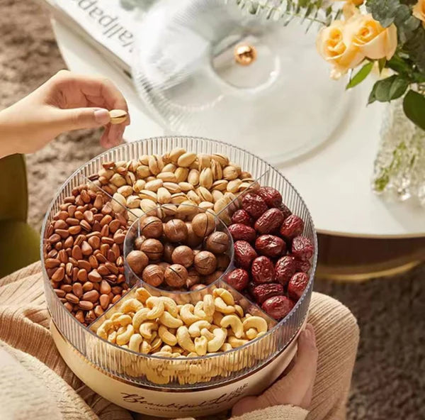 Double Layer Transparent Nuts And Snacks Tray