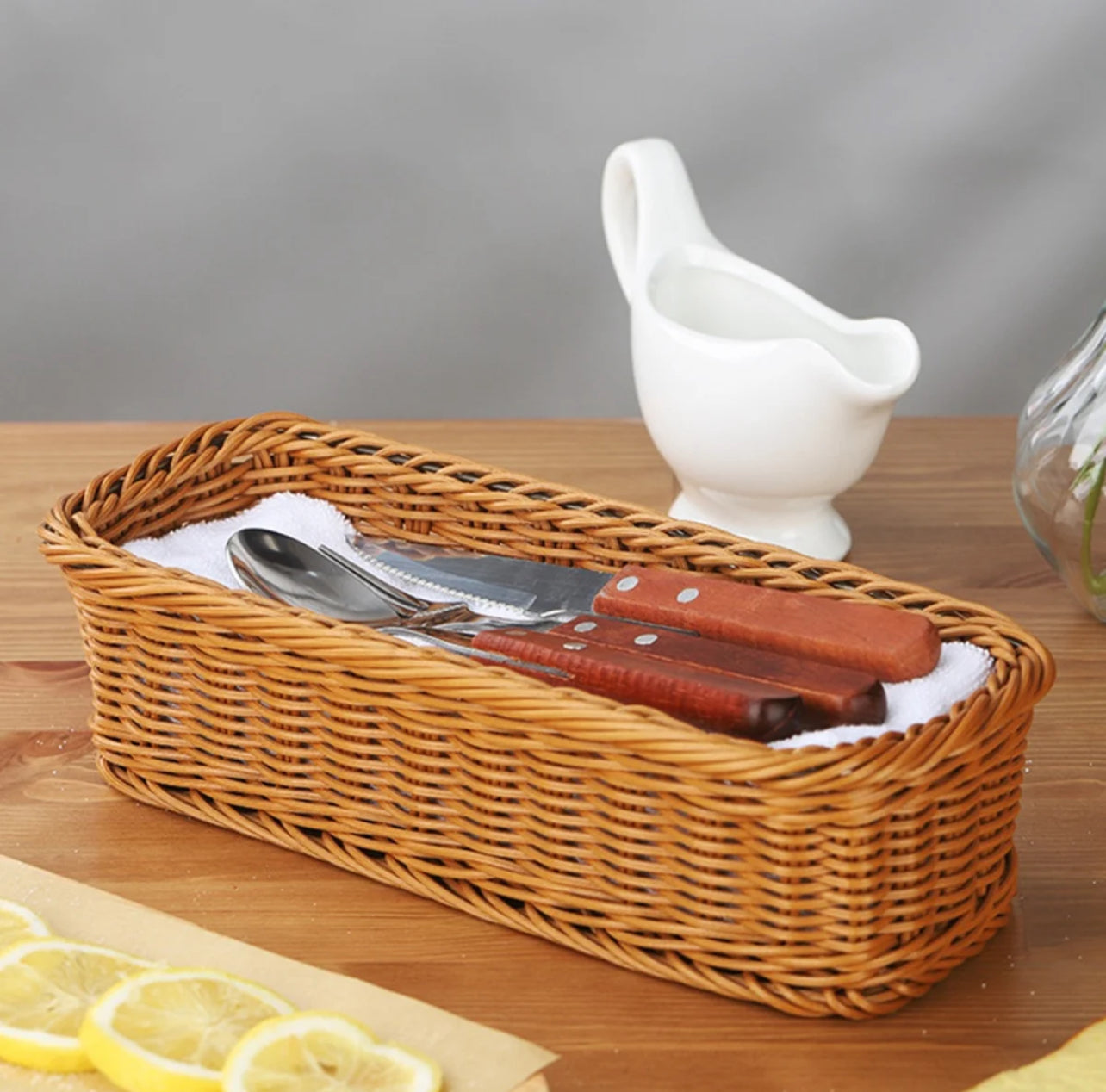 Ratan Cutlery Holder