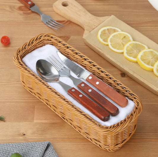 Ratan Cutlery Holder