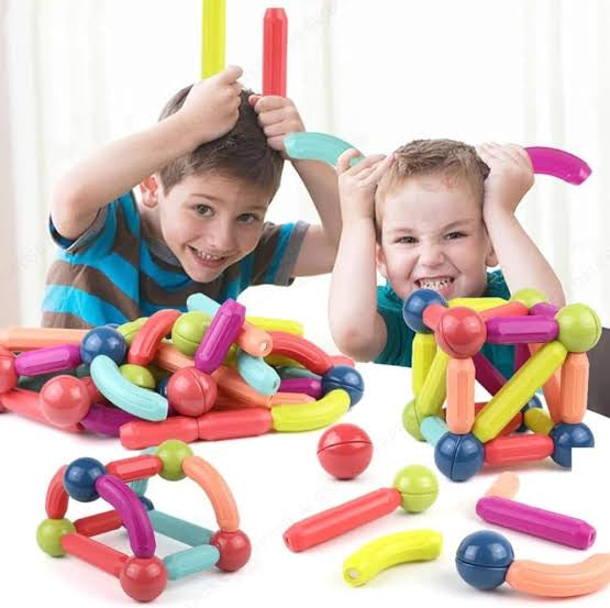 25 Pcs Magnetic Building Sticks Set For Creative Play