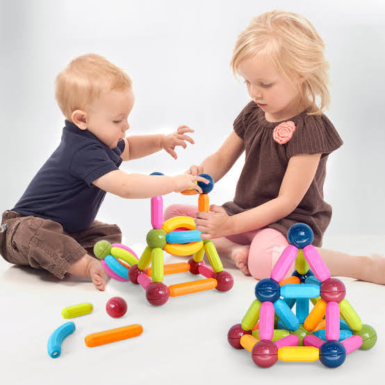 25 Pcs Magnetic Building Sticks Set For Creative Play